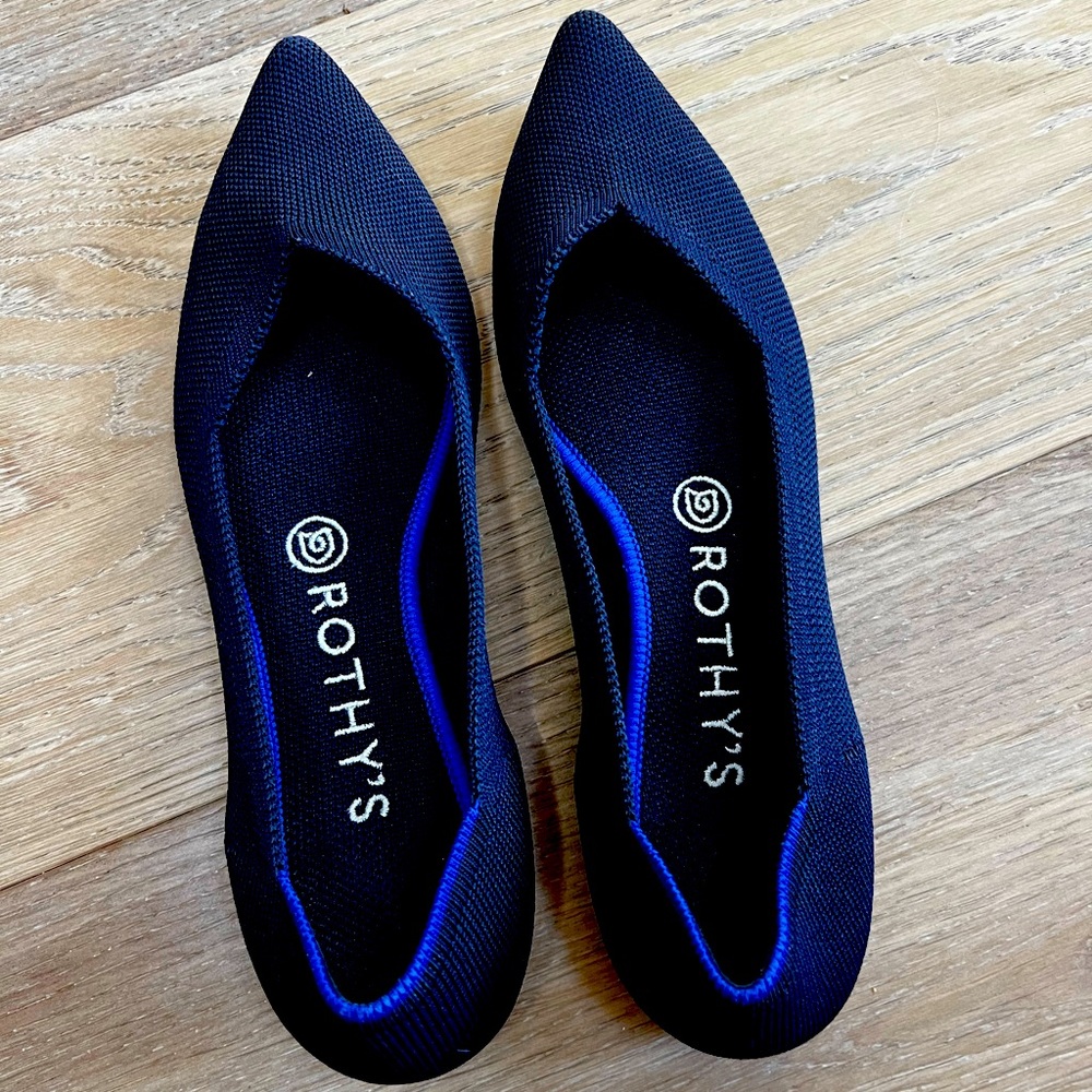 Rothy pointed toe flats size 8